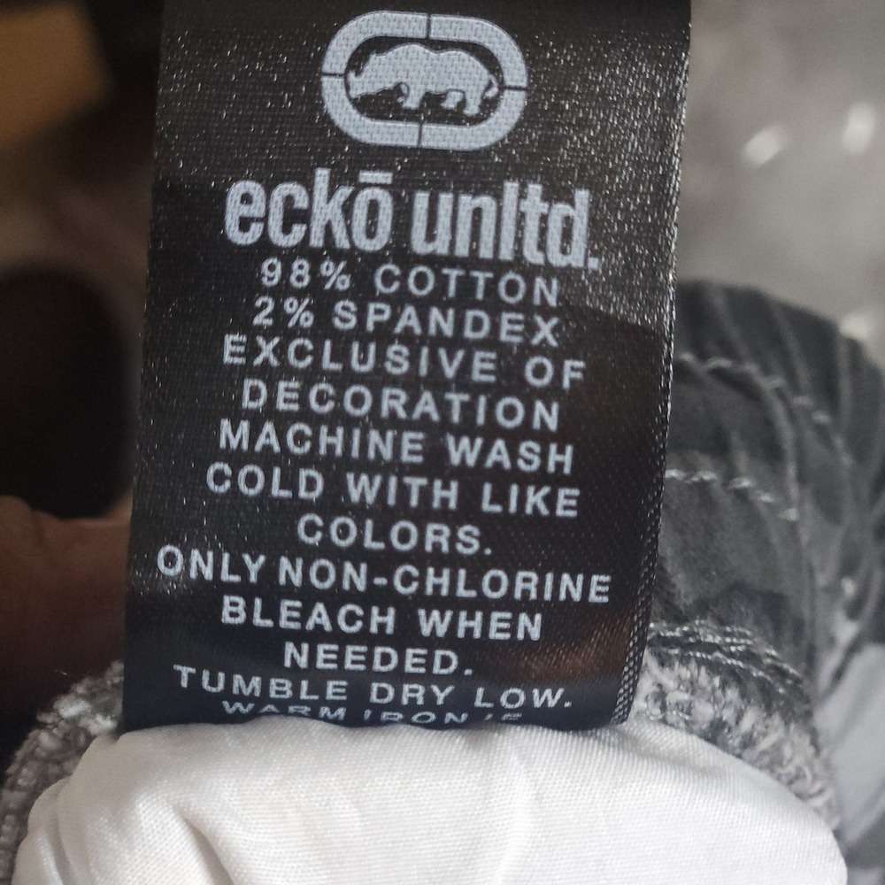 Ecko Unltd Women's Camouflage Cargo Jogger Pants Large Drawstring Waist Y2K - Picture 7 of 7